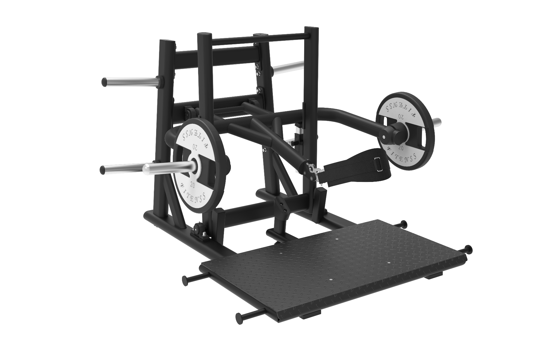 Belt Squat com Plataforma Plate Loaded
